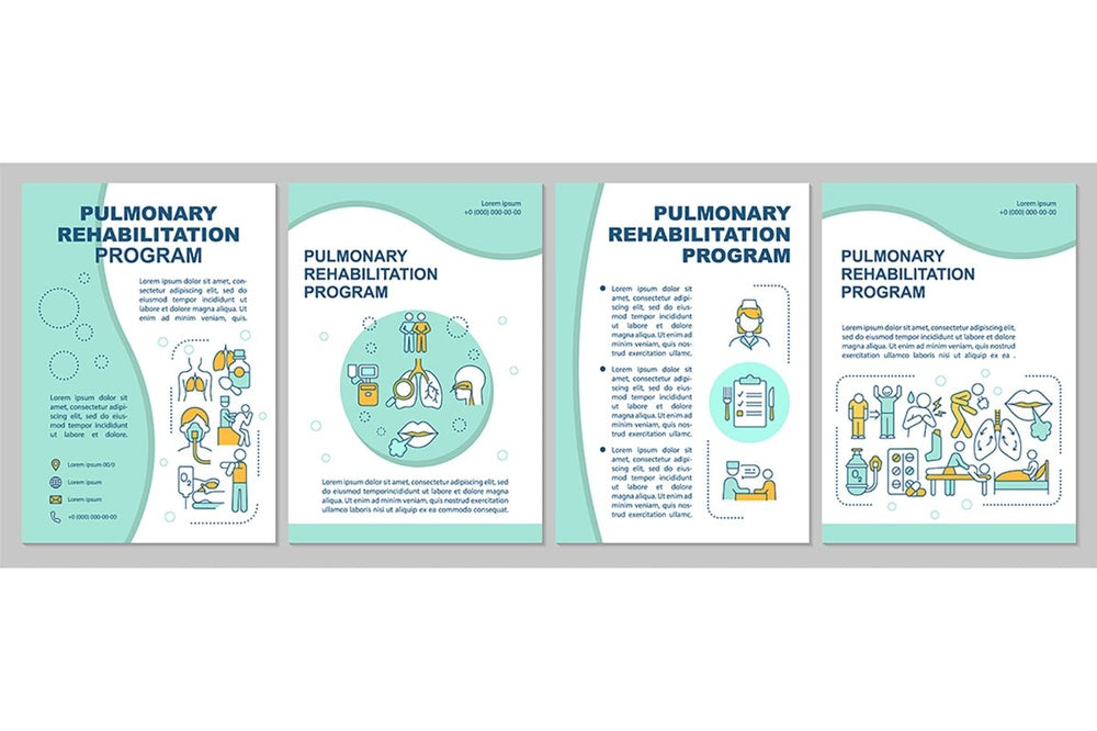 Pulmonary rehabilitation program brochure templates