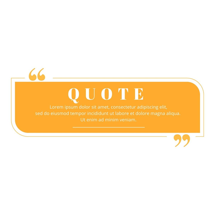 Quote blank frame vector template set