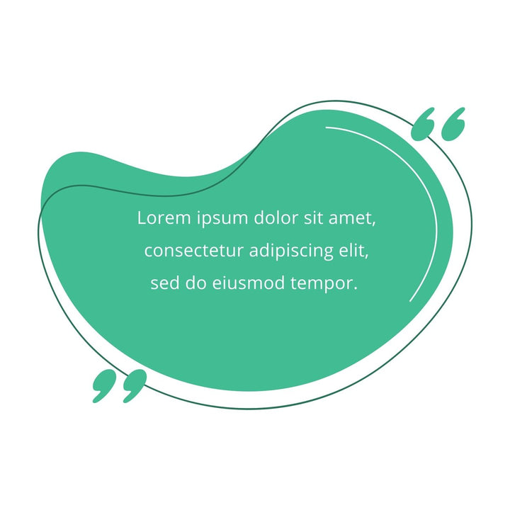 Quote blank frame vector template set