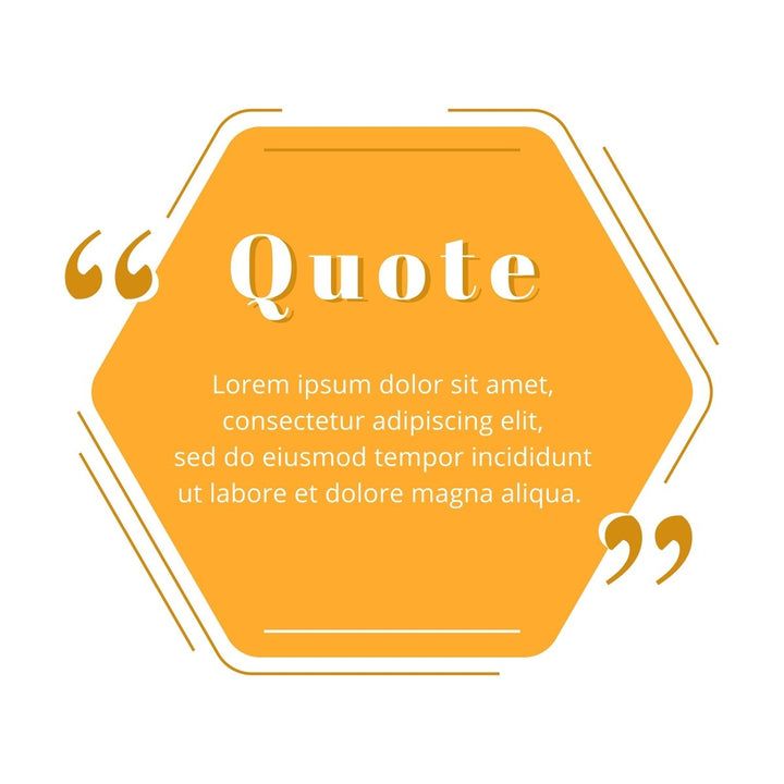 Quote blank frame vector template set