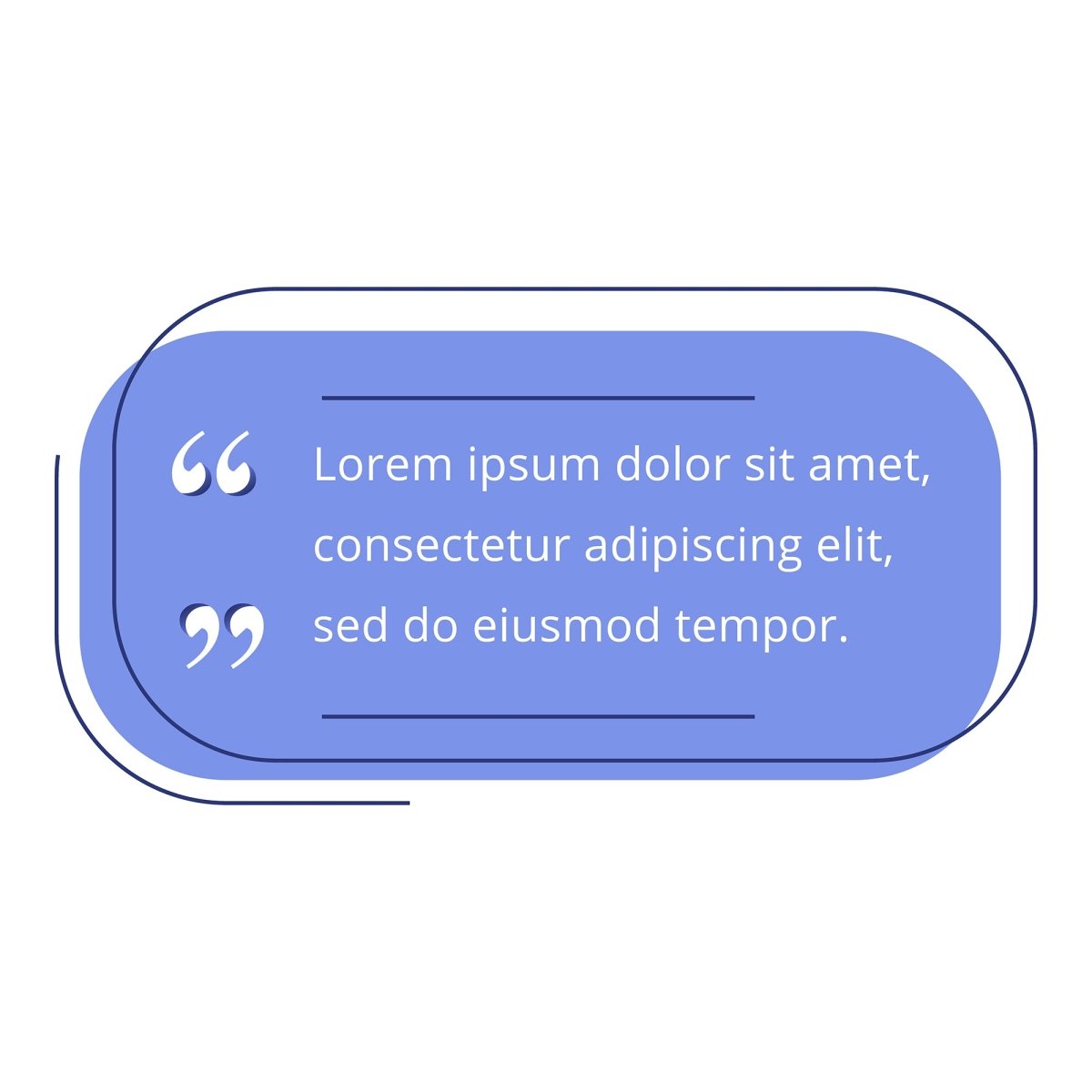 Quote blank frame vector template set