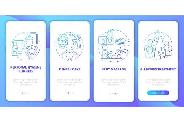 Raising Child App Page Screen Bundle