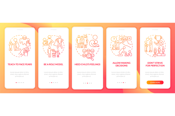 Raising Child App Page Screen Bundle