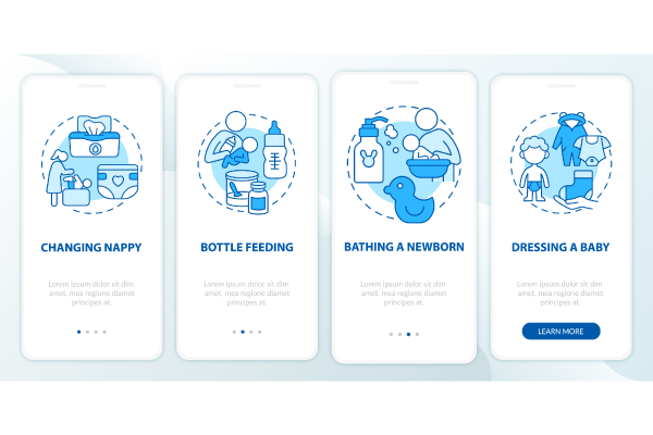 Raising Child App Page Screen Bundle
