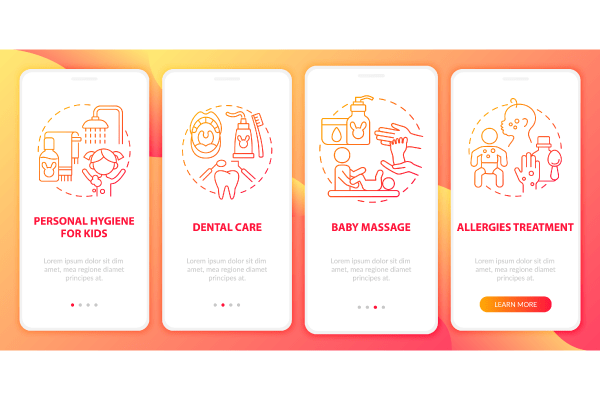 Raising Child App Page Screen Bundle