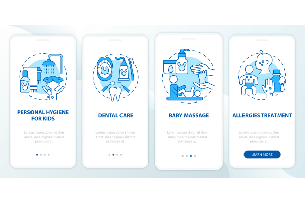 Raising Child App Page Screen Bundle