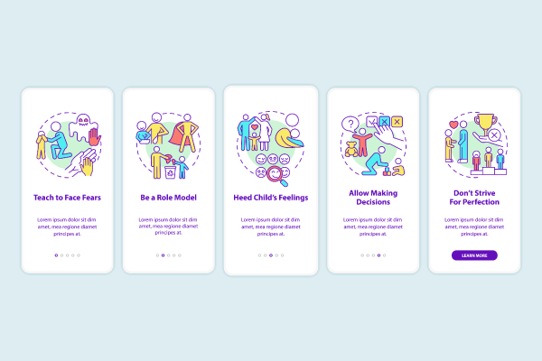 Raising Child App Page Screen Bundle