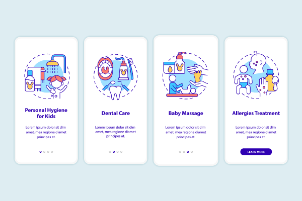 Raising Child App Page Screen Bundle