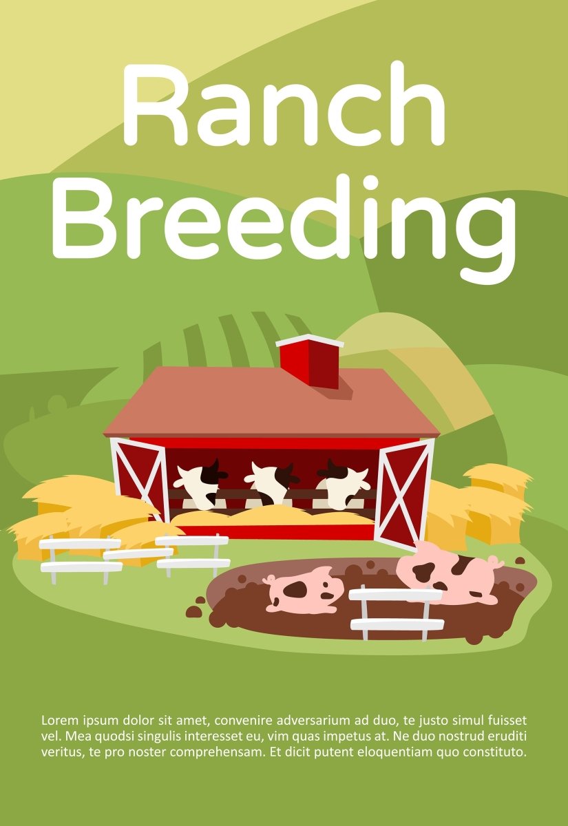 Ranch breeding brochure template