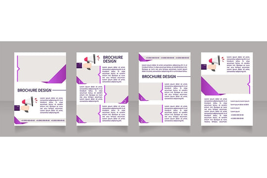 Recruiting tools brochure template bundle