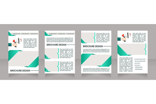 Recruiting tools brochure template bundle