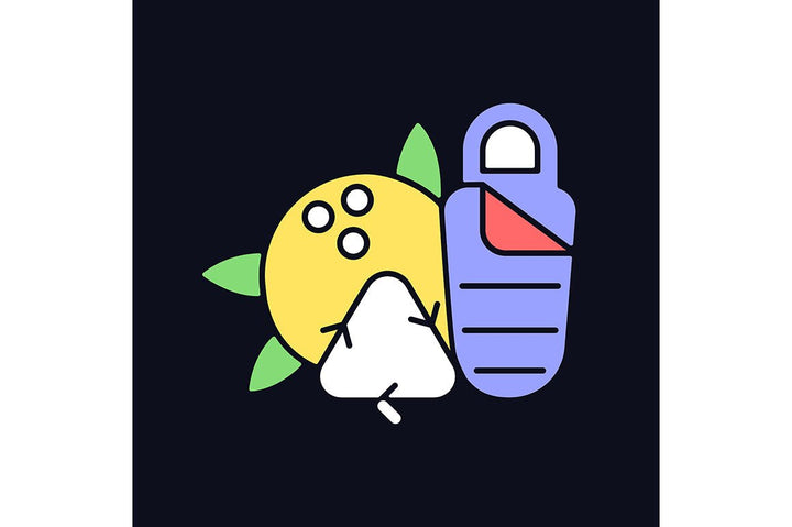 Recycled materials light and dark theme RGB color icons set