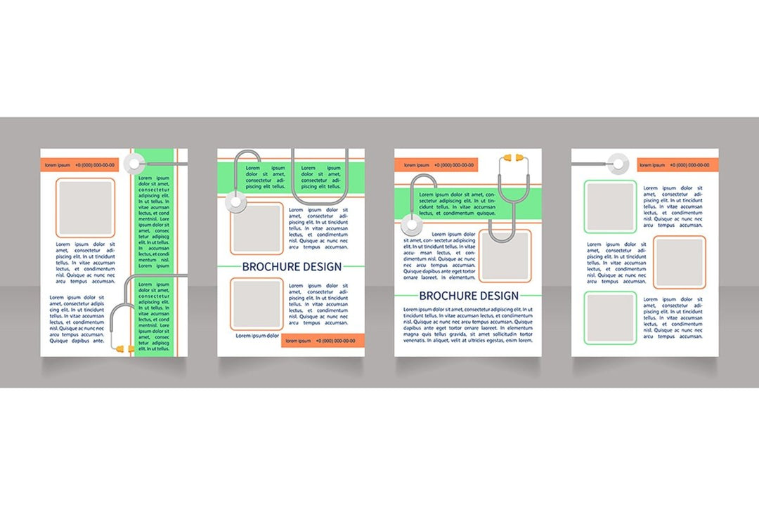 Regular checkup brochure design bundle