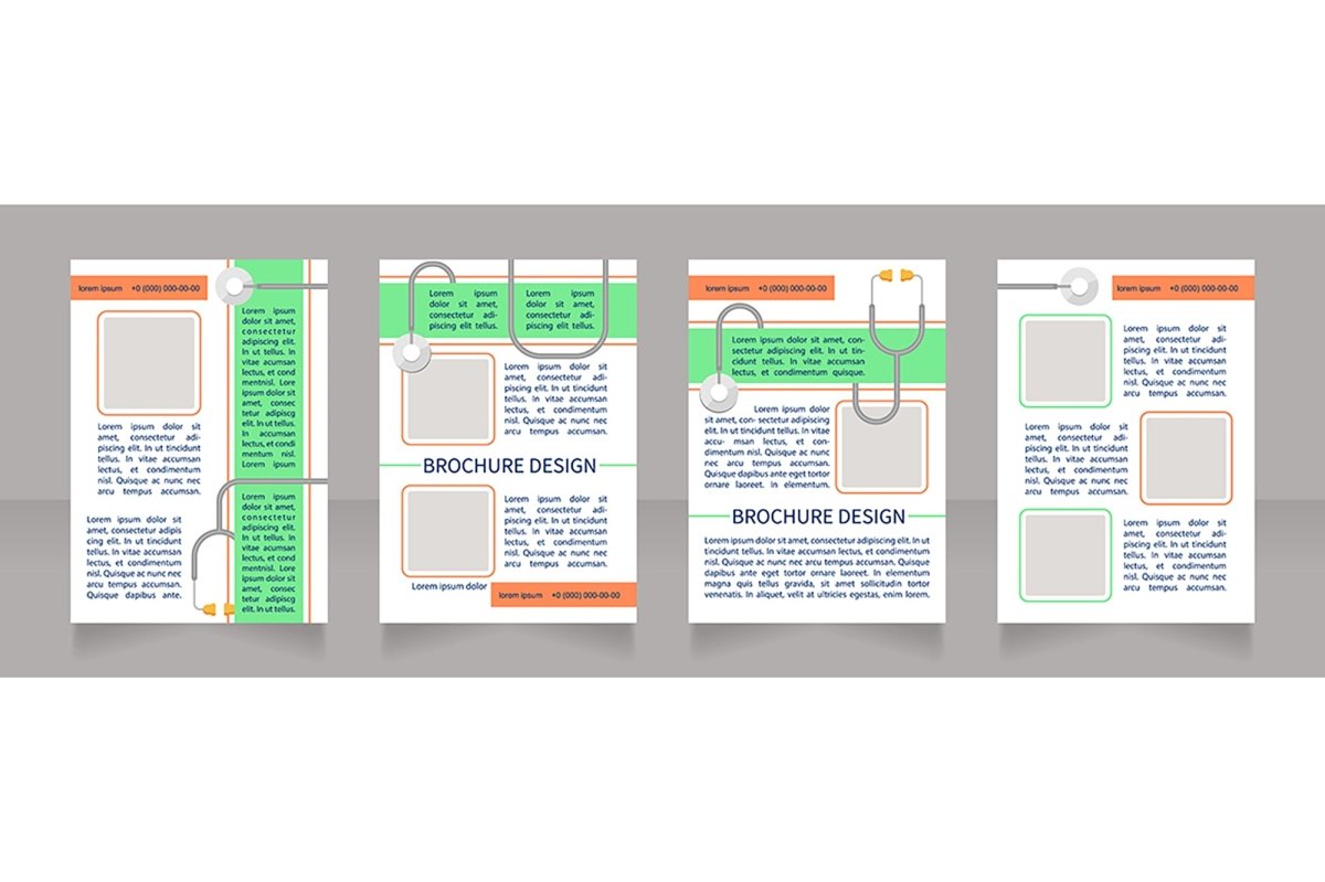 Regular checkup brochure design bundle
