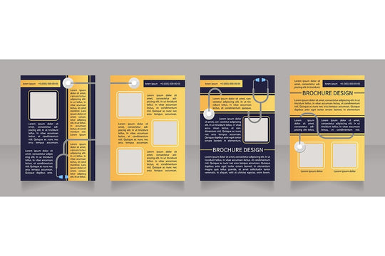 Regular checkup brochure design bundle