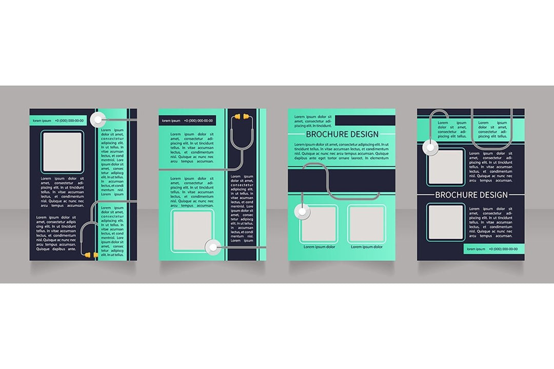 Regular checkup brochure design bundle