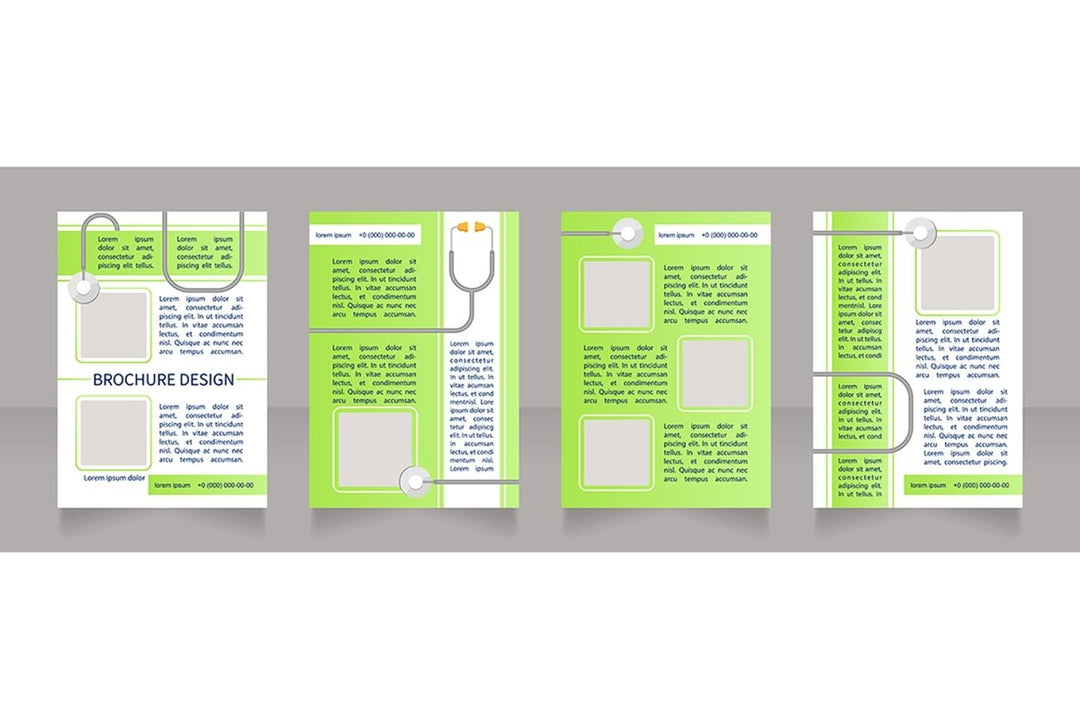 Regular checkup brochure design bundle