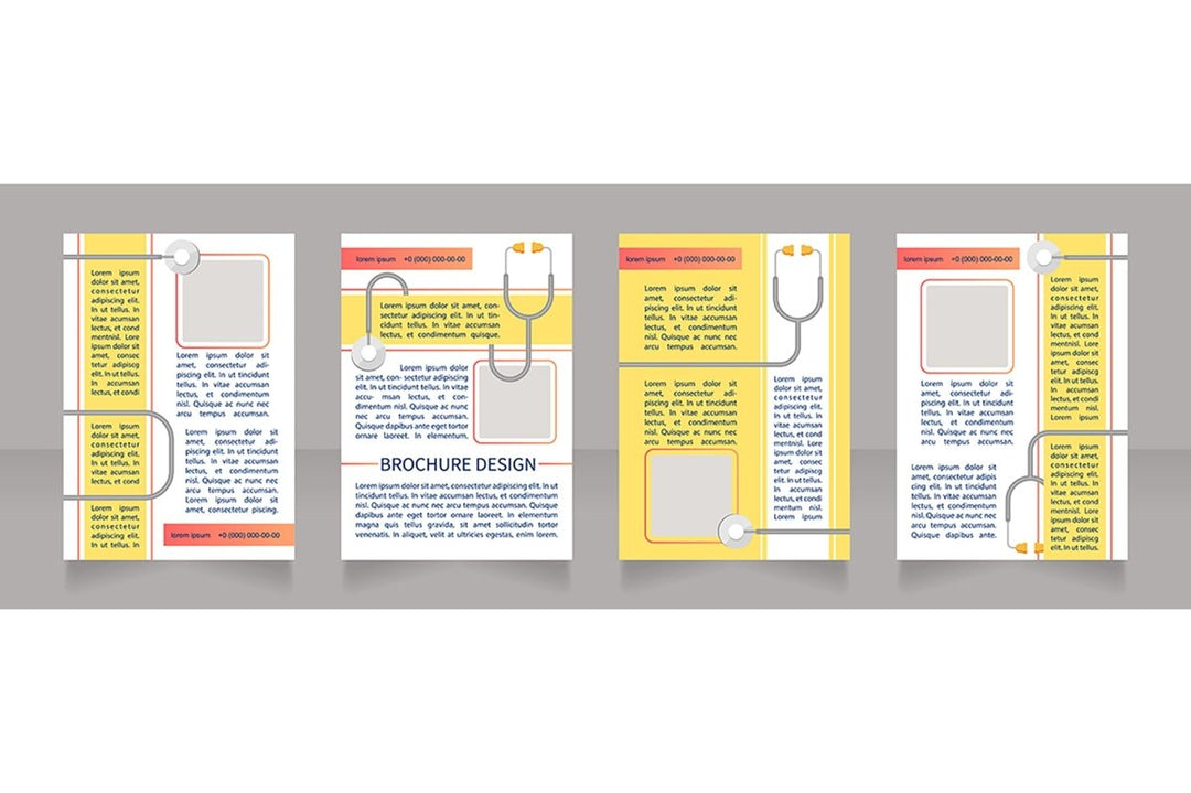 Regular checkup brochure design bundle