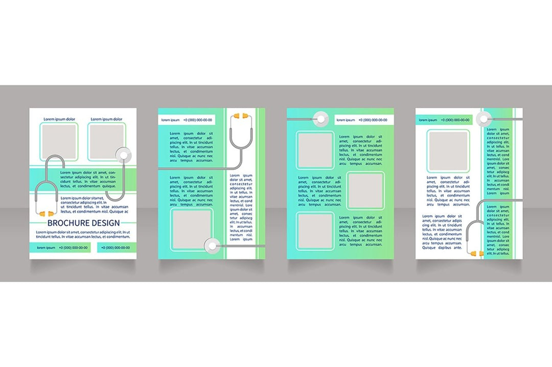 Regular checkup brochure design bundle