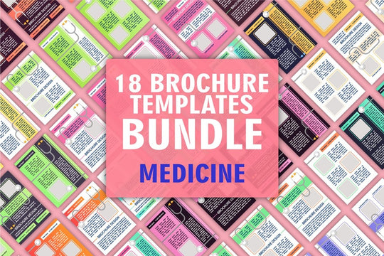 Regular checkup brochure design bundle