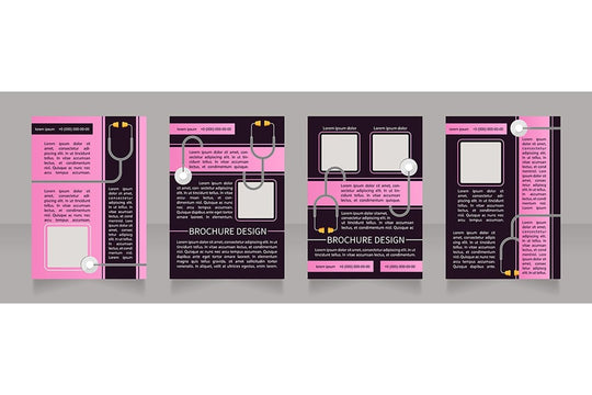 Regular checkup brochure design bundle