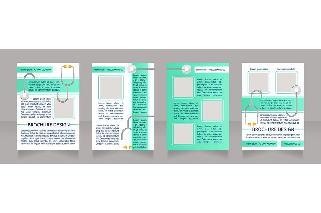 Regular checkup brochure design bundle