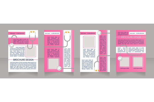 Regular checkup brochure design bundle