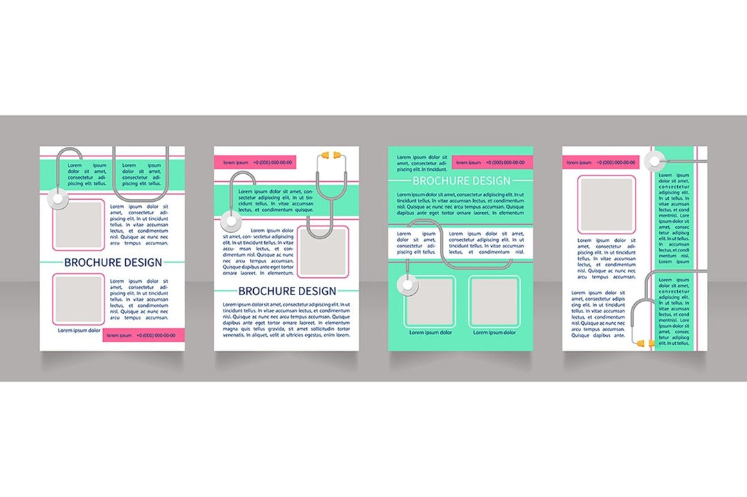 Regular checkup brochure design bundle