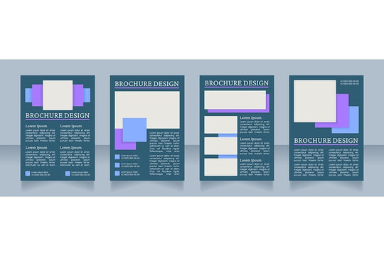 Representing blank brochure design bundle