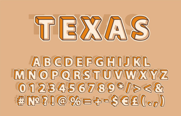 Retro lettering bundle