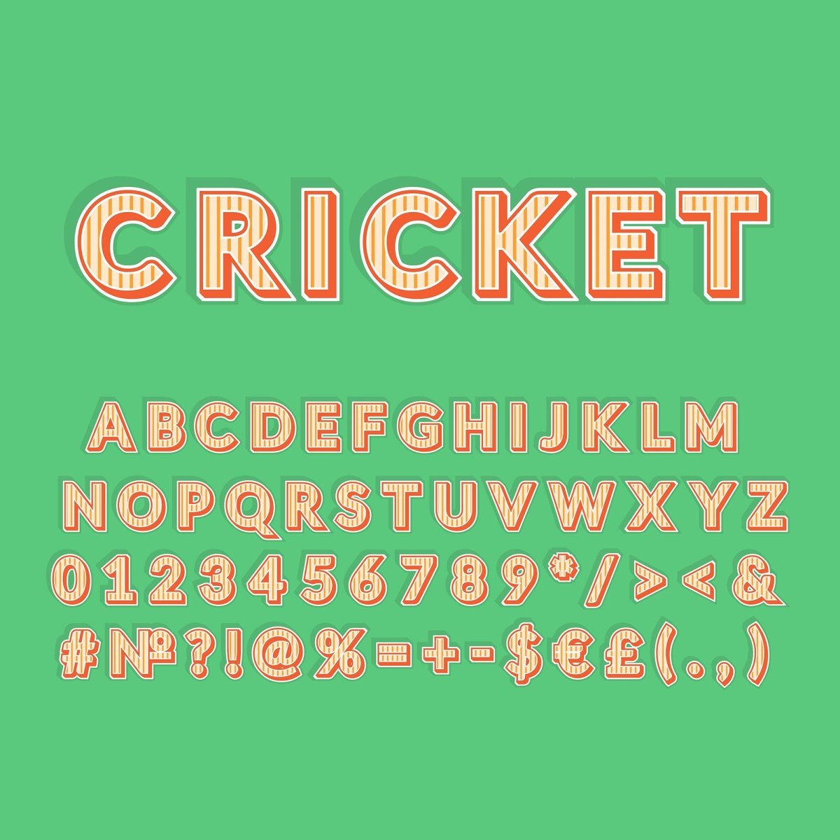 Retro lettering bundle