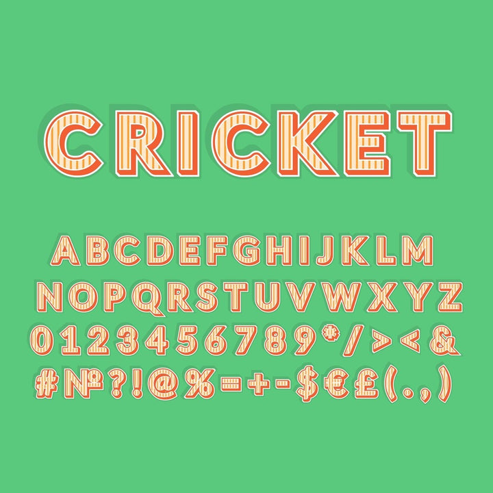 Retro lettering bundle