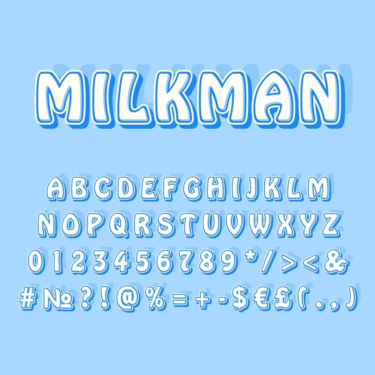 Retro lettering bundle
