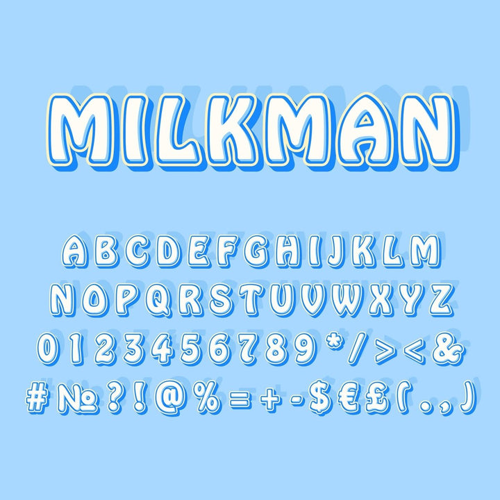Retro lettering bundle