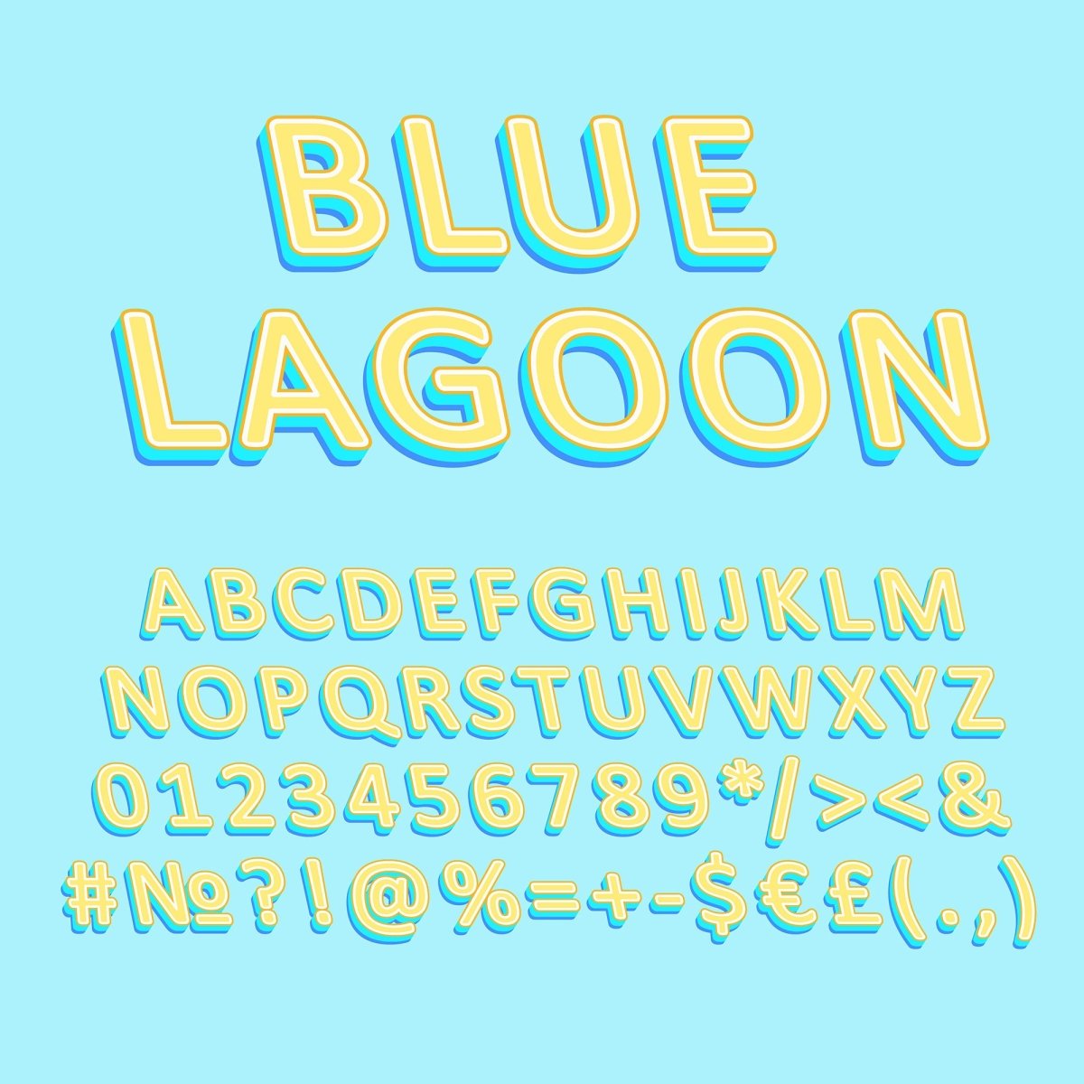 Retro lettering bundle
