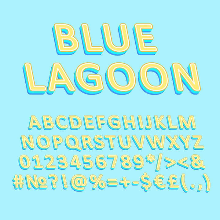Retro lettering bundle
