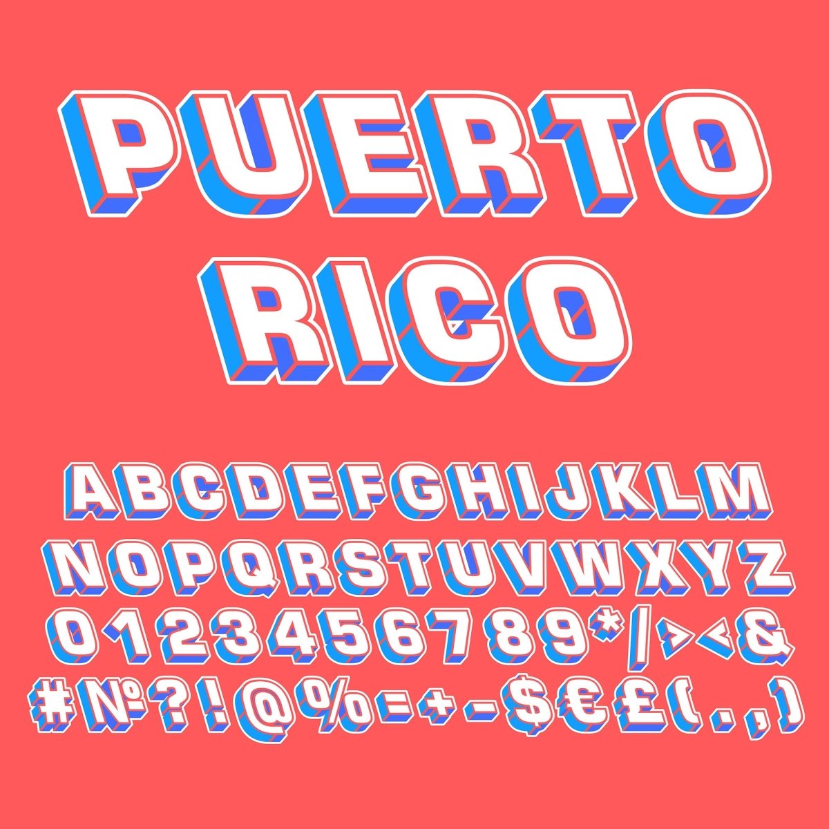 Retro lettering bundle