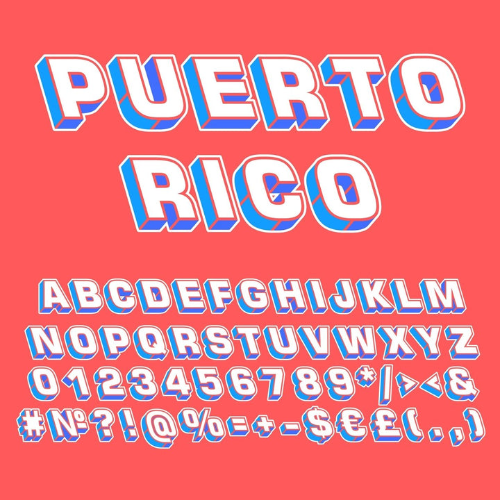 Retro lettering bundle