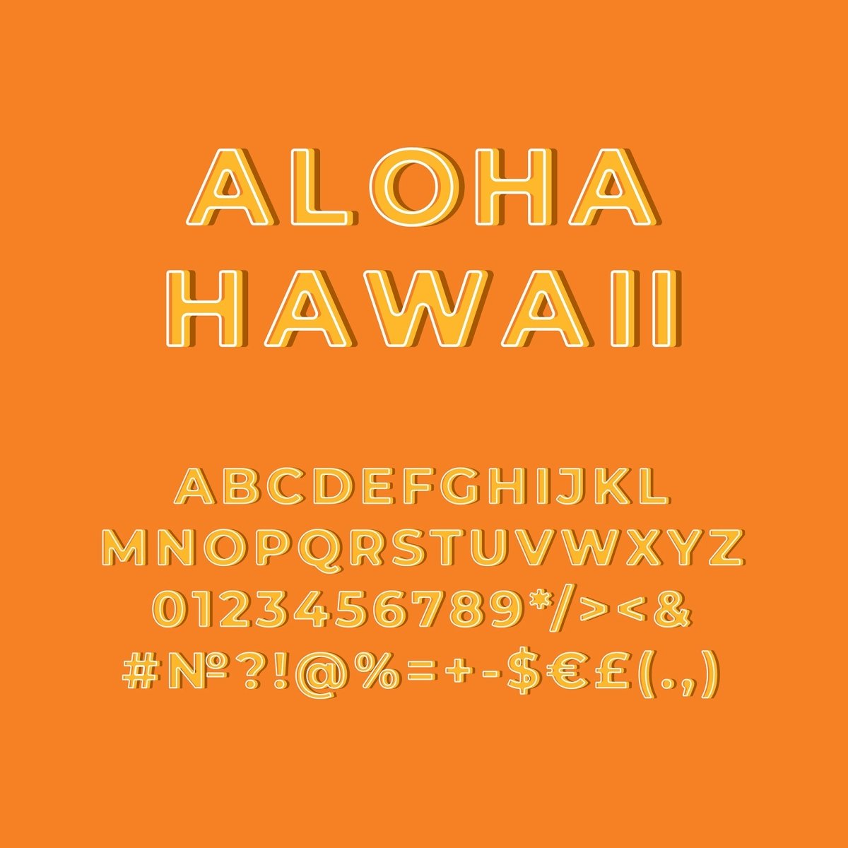 Retro lettering bundle