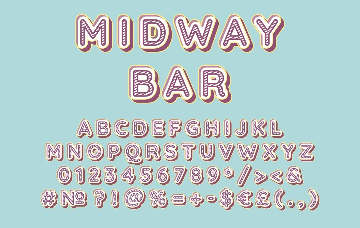 Retro lettering bundle