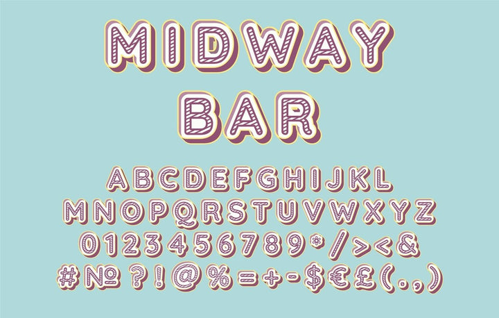 Retro lettering bundle
