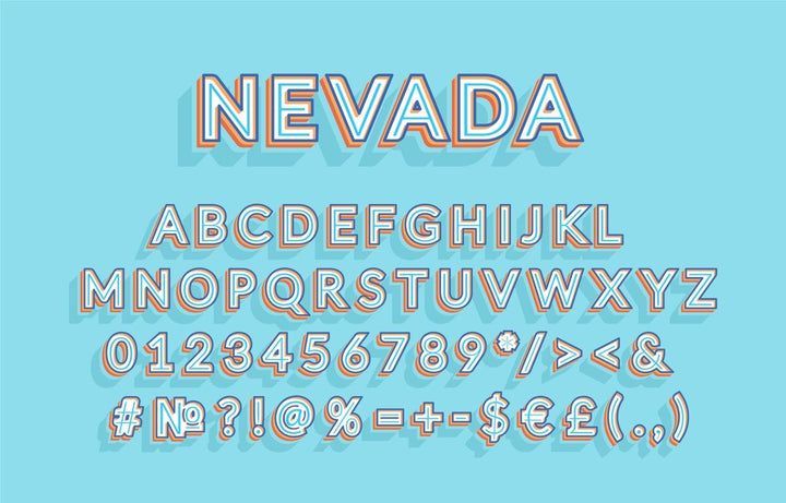 Retro lettering bundle