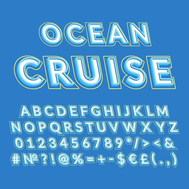 Retro lettering bundle