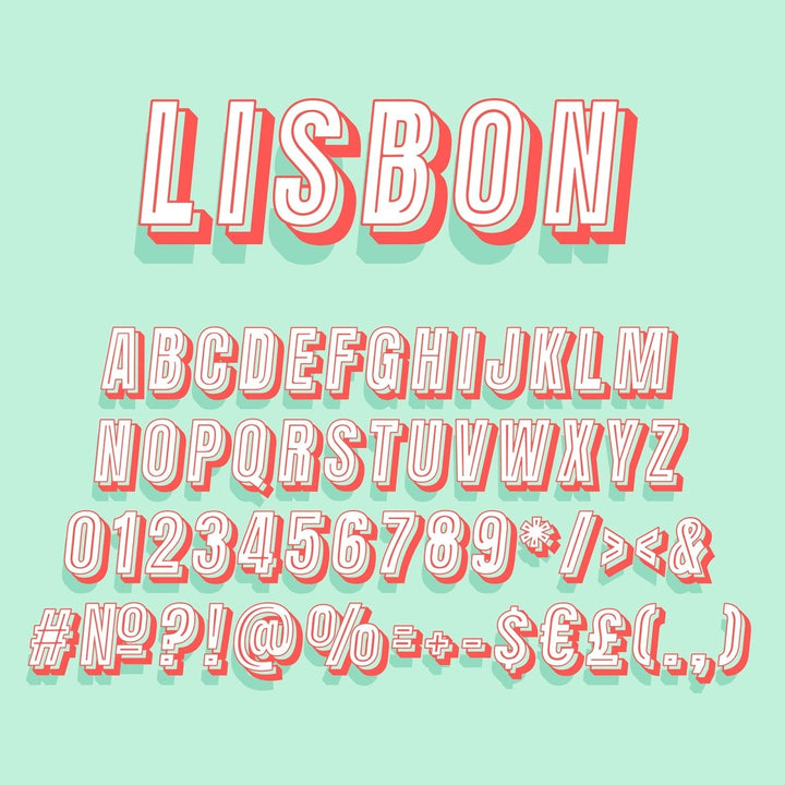 Retro lettering bundle