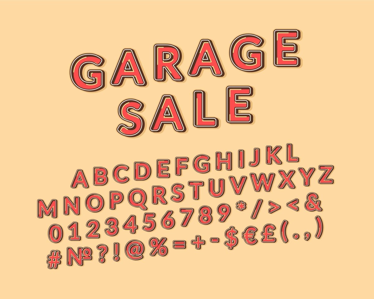 Retro lettering bundle