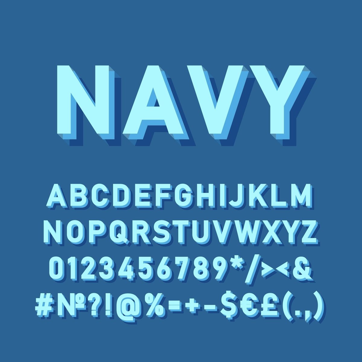 Retro lettering bundle