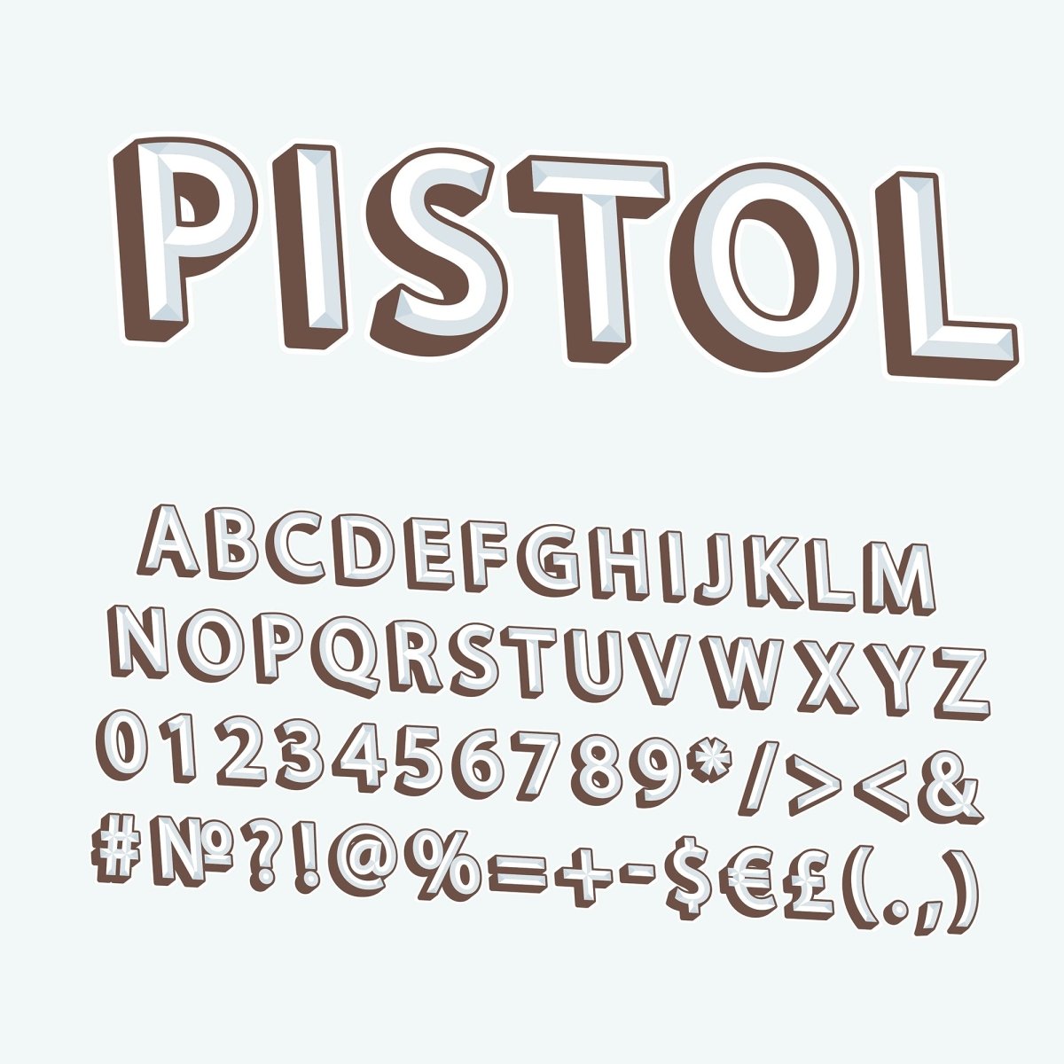 Retro lettering bundle