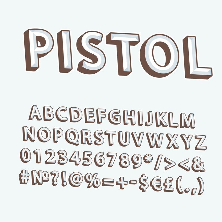 Retro lettering bundle