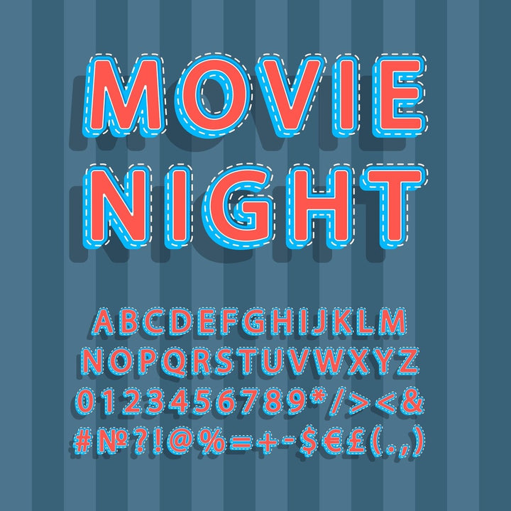 Retro lettering bundle