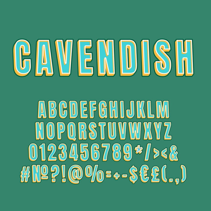 Retro lettering bundle